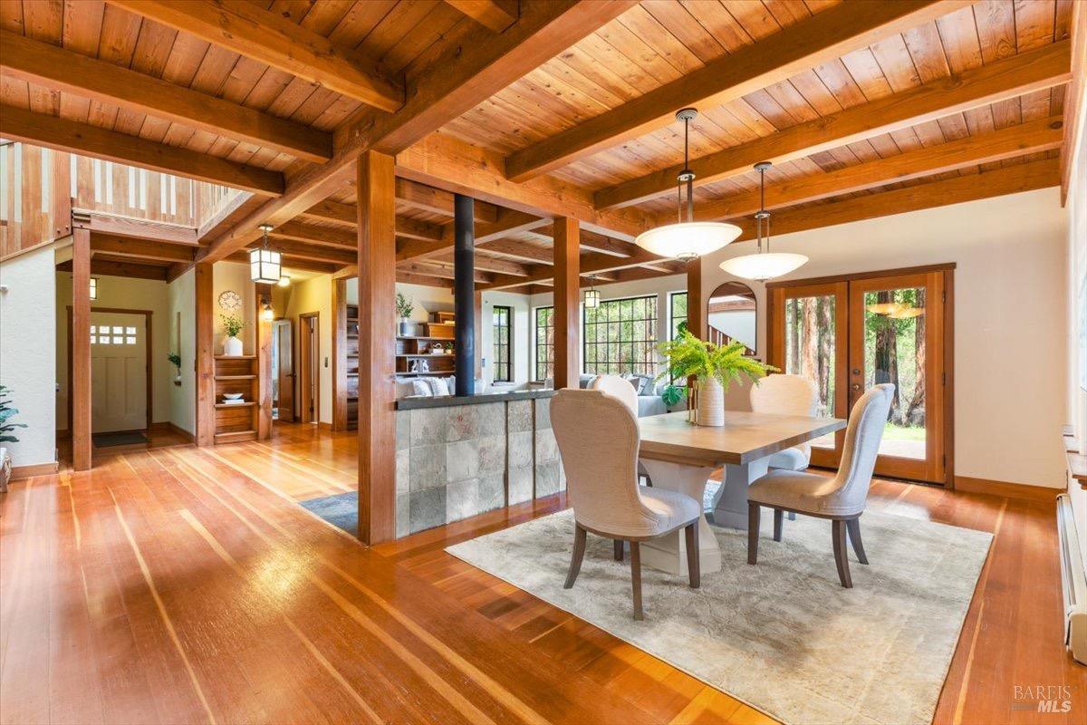 12076 Cloud Ridge Road Healdsburg, CA 95448 - Photo 11 of 72 Open dining room is perfect for gatherings.