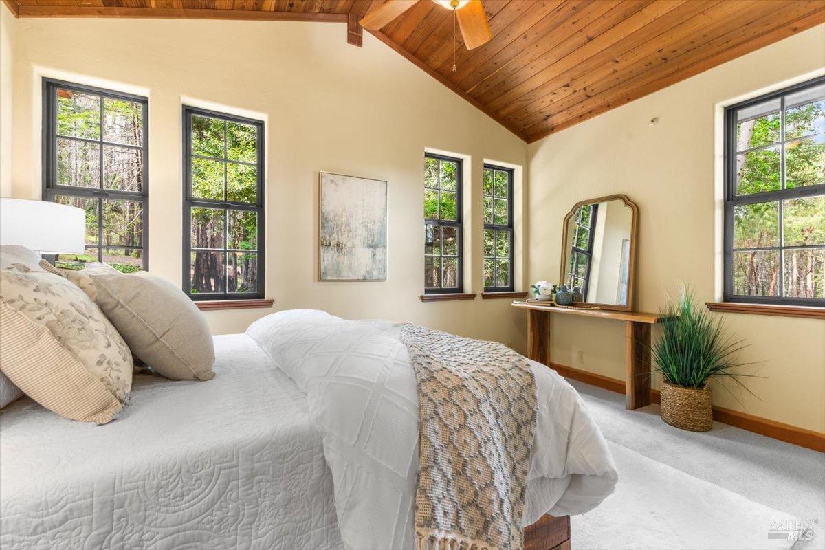 12076 Cloud Ridge Road Healdsburg, CA 95448 - Photo 18 of 72 Bedroom on 1st floor offers a flexible space with stunning views.