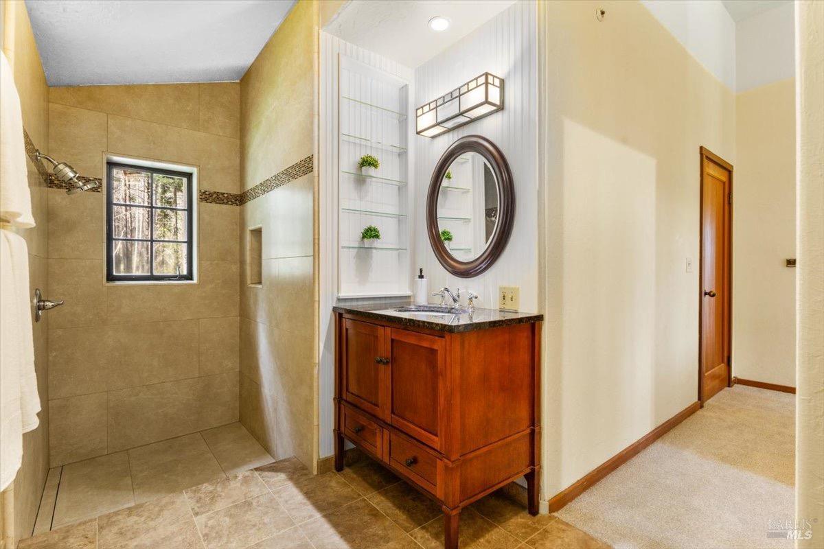 12076 Cloud Ridge Road Healdsburg, CA 95448 - Photo 24 of 72 Primary bathroom with walk-in shower.