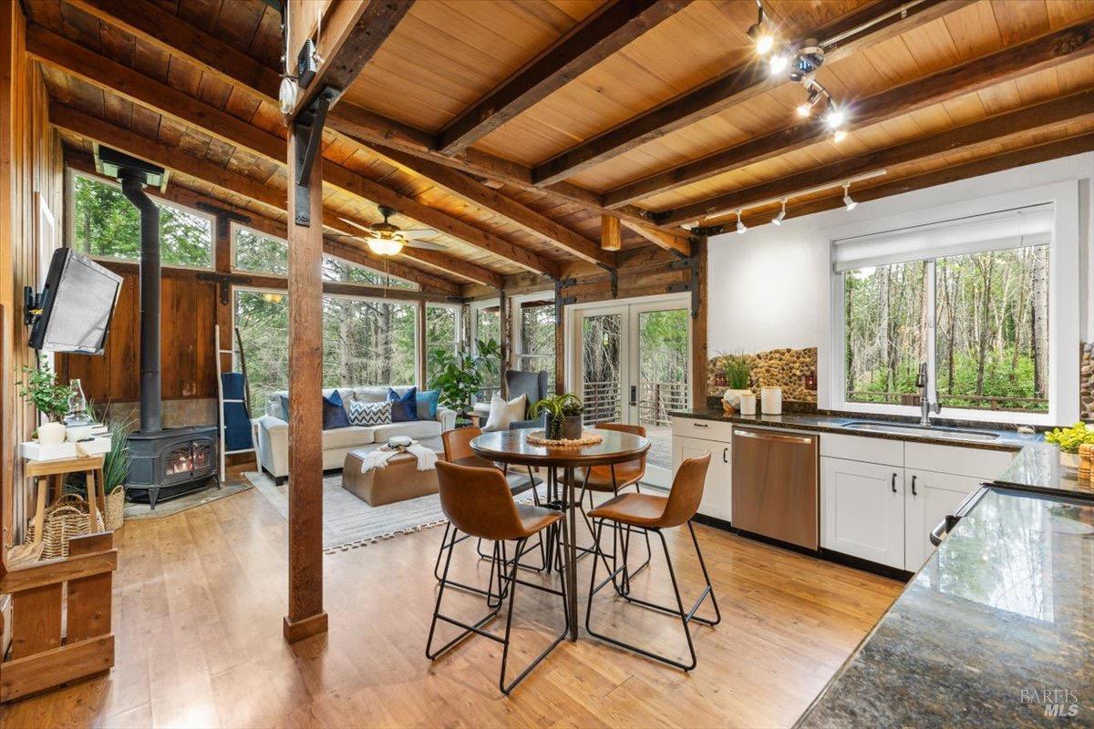 12076 Cloud Ridge Road Healdsburg, CA 95448 - Photo 51 of 72 Open concept living space with windows bringing the views in.