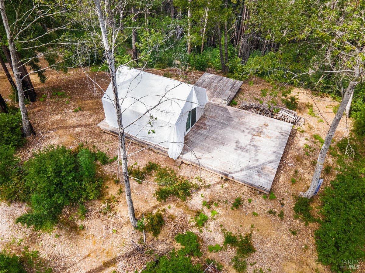 12076 Cloud Ridge Road Healdsburg, CA 95448 - Photo 65 of 72 Redwood deck to offer a creative retreat, yoga space, or summer hangout.