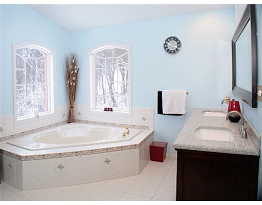 1120 Mohawk Road McDonald, PA 15057 - Photo 12 of 18 Master Bath/Spa. This large master bath features tasteful ceramic tile, Jacuzzi jet spray tub surrounded by 2 large windows, a stylish wood vanity with a granite counter top & dual sink bowls with custom hardware. There is also a shower & enclosed toilet & pedestal sink.
