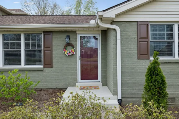 a living room with furniture or couch and a window
