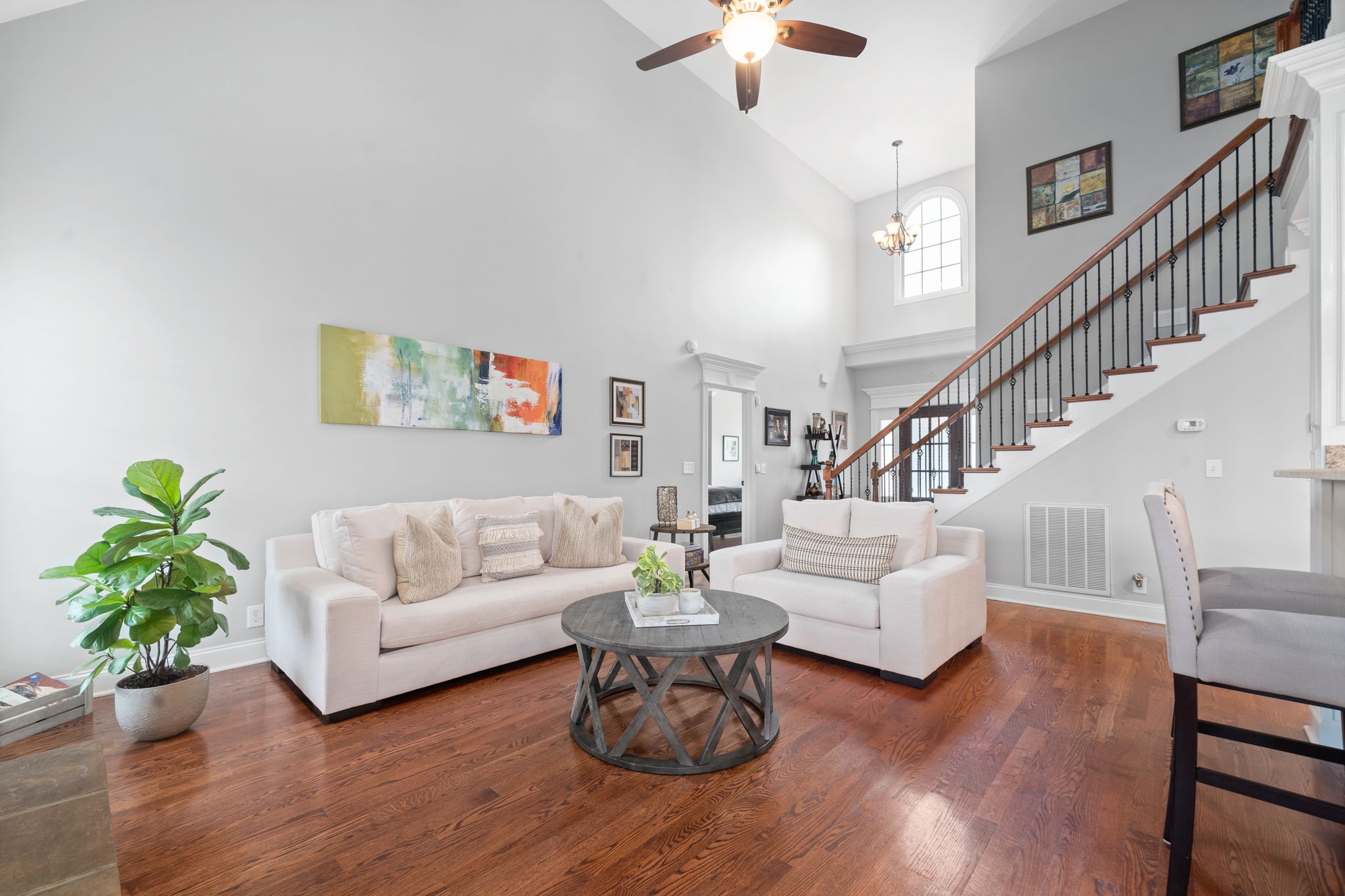 3927 Rowland Road Murfreesboro, TN 37128 - Photo 9 of 57 a living room with furniture and wooden floor