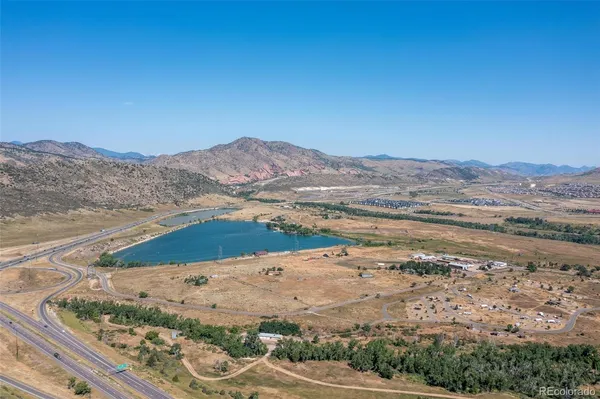 a view of lake with mountain
