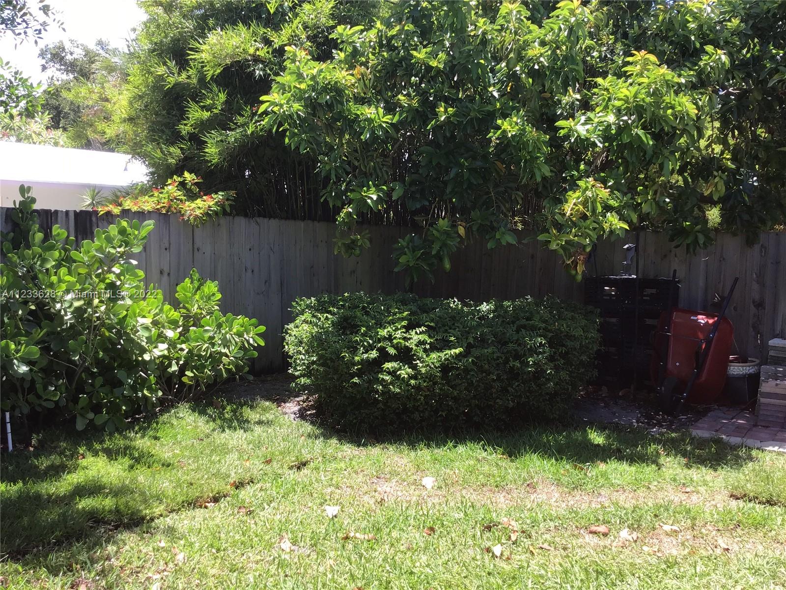 494 Dover Road Tequesta, FL 33469 - Photo 6 of 25 a view of a garden with plants and large trees