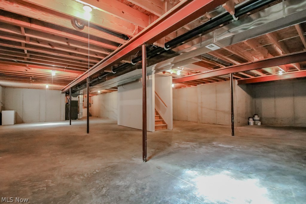 3991 North Myers Road Geneva, OH 44041 - Photo 40 of 43 Full Unfinished Basement