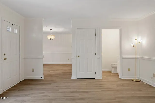 wooden floor in an empty room