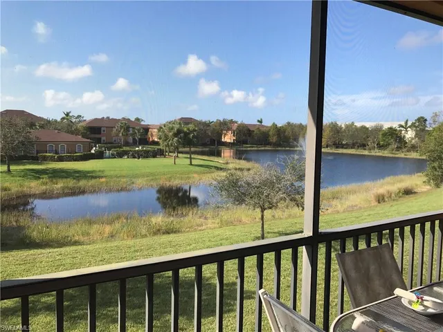 a view of lake from balcony