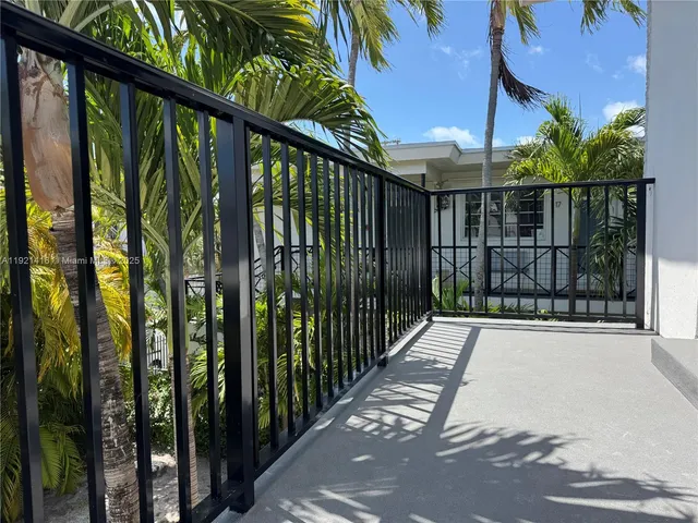 a view of balcony with staircase