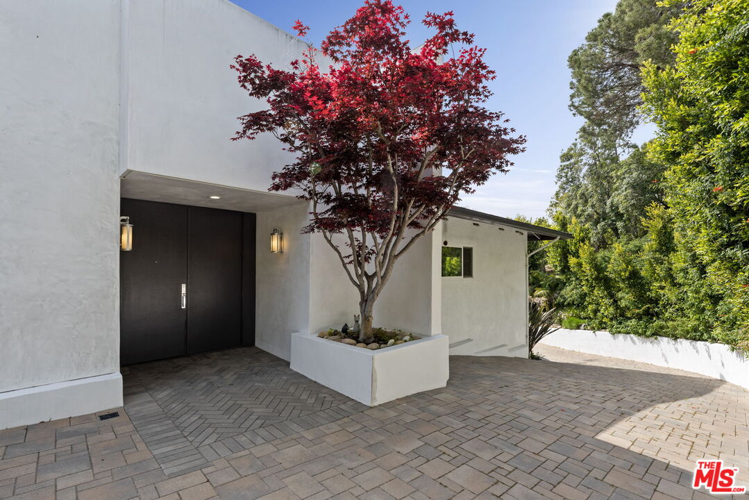 641 Walther Way Los Angeles, CA 90049 - Photo 1 of 53 a view of a white house with a tree and plants