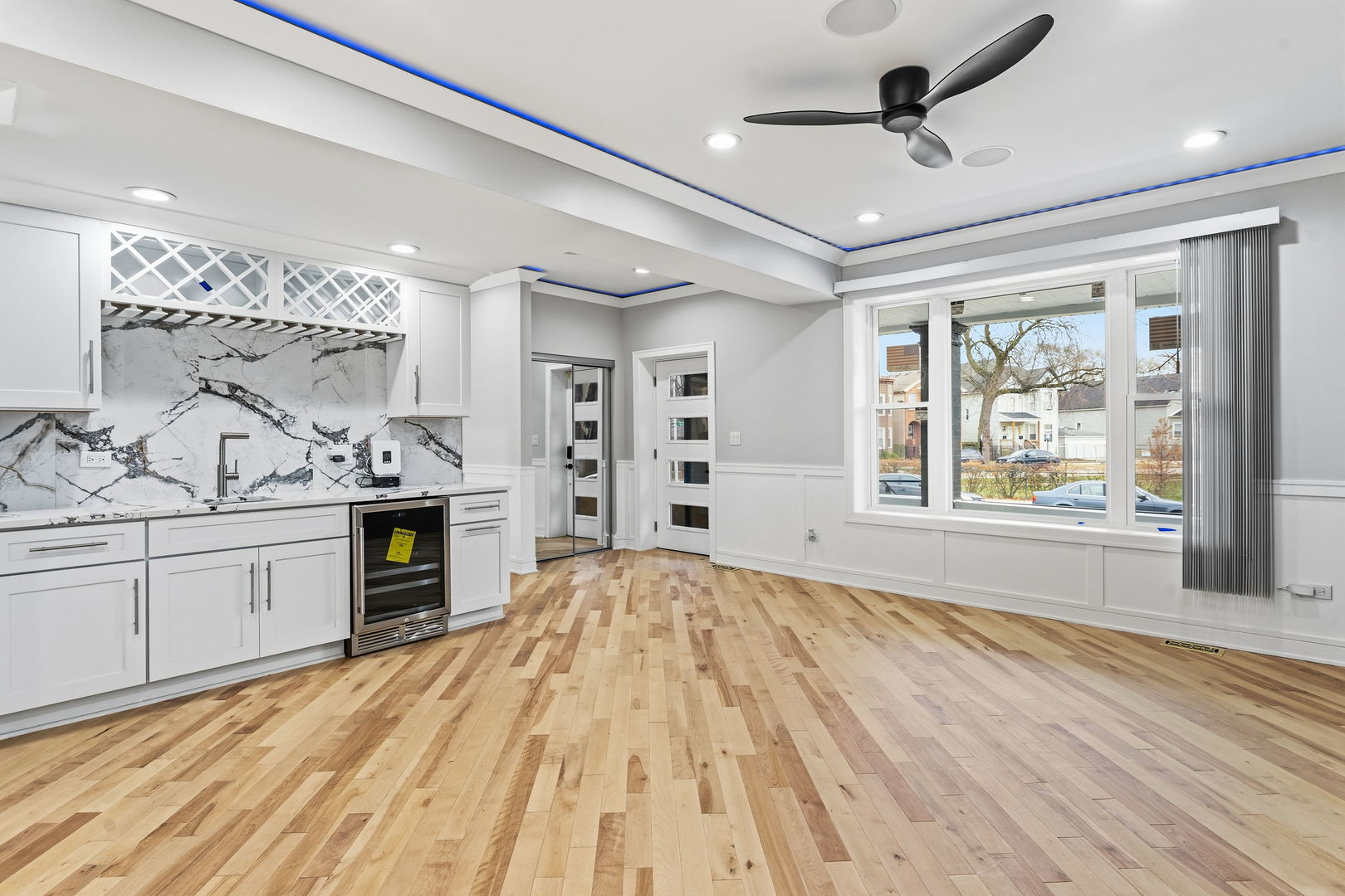 9410 South Champlain Avenue Chicago, IL 60619 - Photo 4 of 35 a spacious bathroom with a granite countertop sink mirror and shower