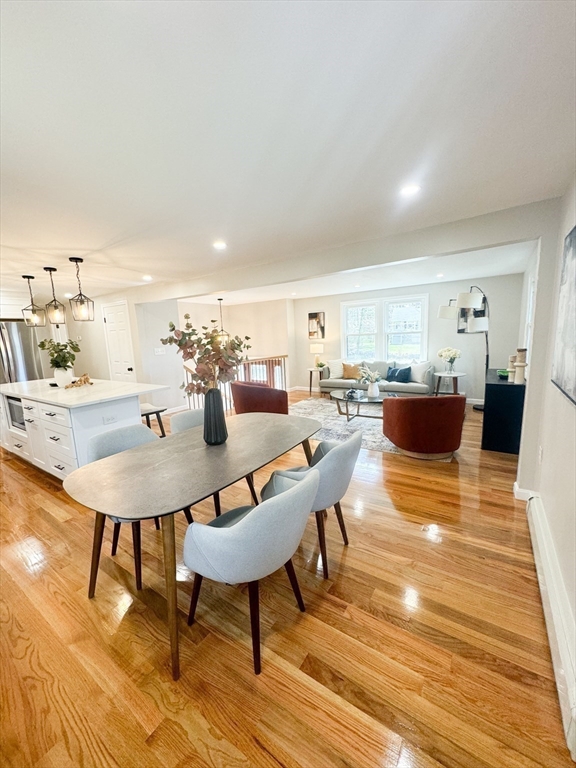 12 Evelyn Road Beverly, MA 01915 - Photo 16 of 37 a view of a dining room with furniture and wooden floor
