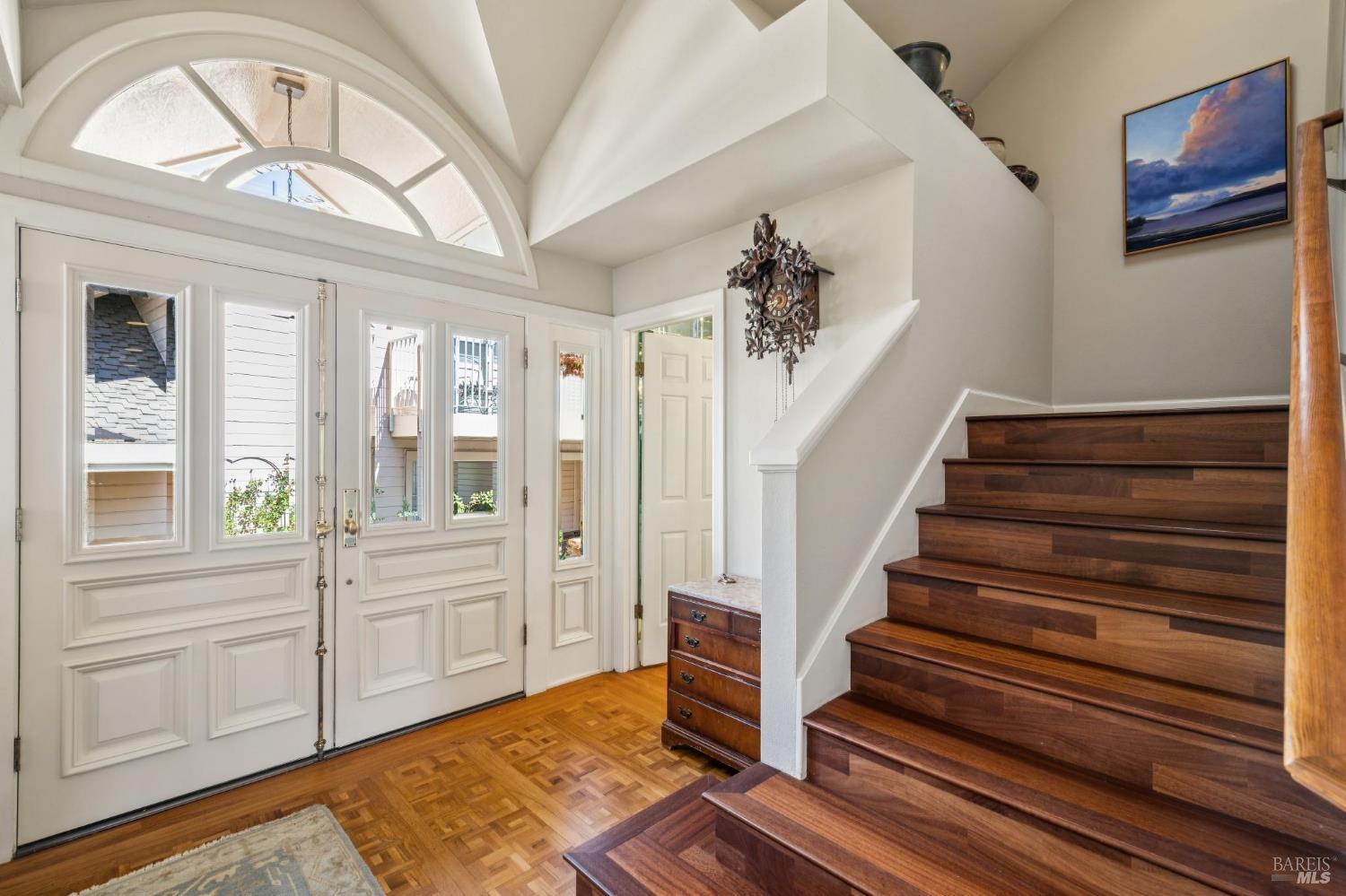 24 Mooring Road San Rafael, CA 94901 - Photo 7 of 71 Entryway with parquet wood flooring.