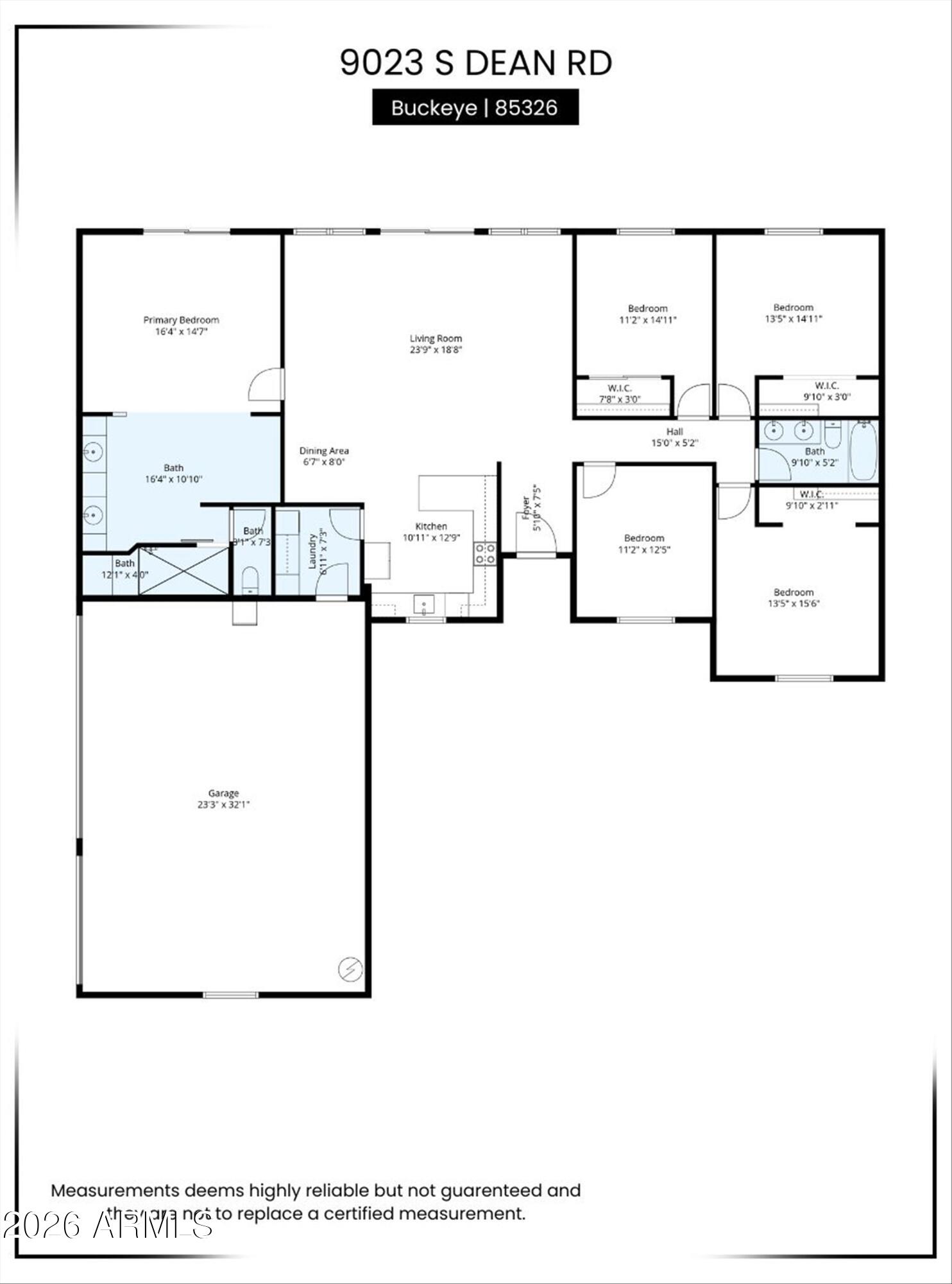 9023 South Dean Road Buckeye, AZ 85326 - Photo 32 of 32 01-Floor Plan
