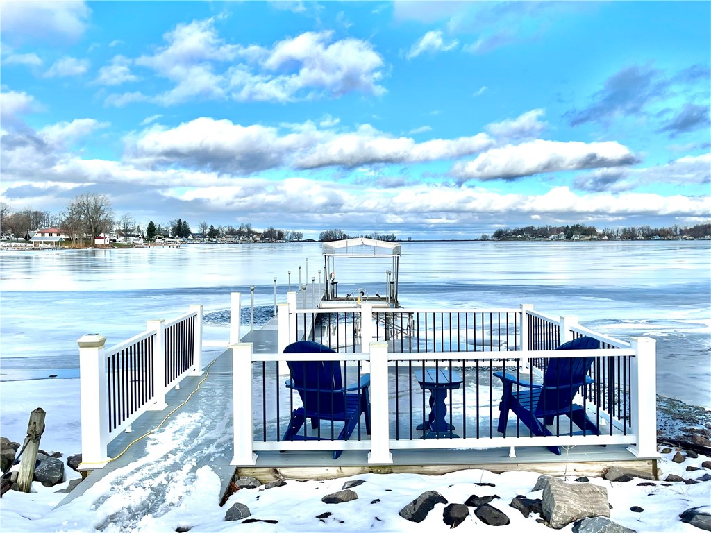 11604 Tompkins Point Road Huron, NY 14590 - Photo 2 of 50 Recent 12 x 16 composite deck & dock at the water'