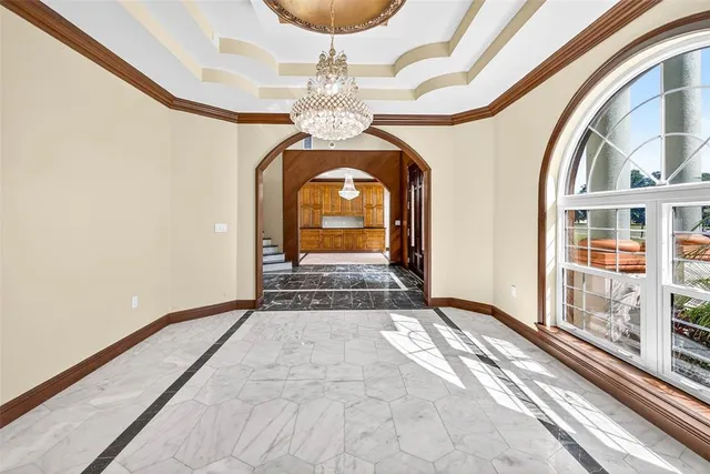 a view of a livingroom with wooden floor