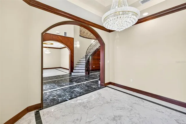 a workspace with furniture and window