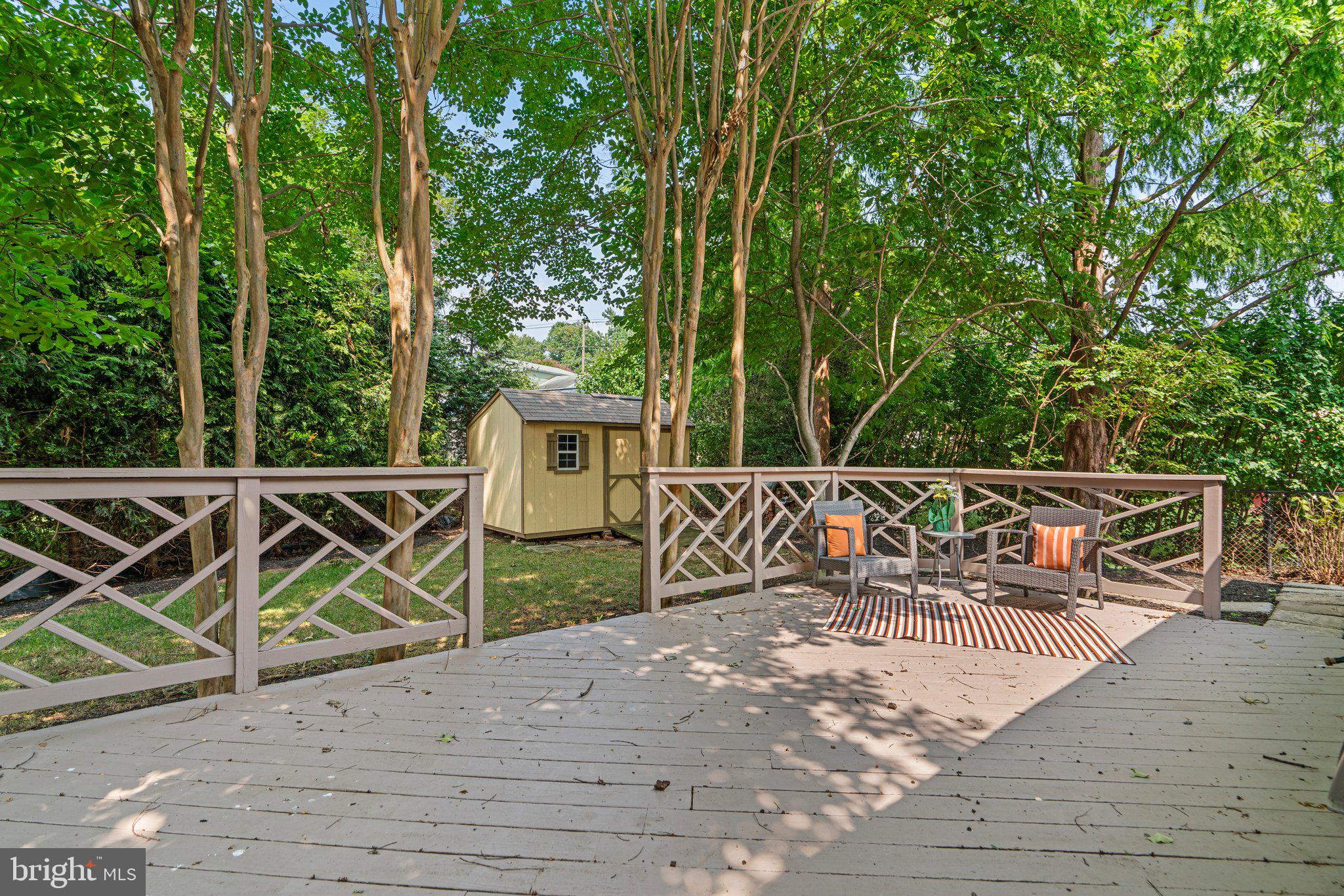 1605 Gridley Lane Silver Spring, MD 20902 - Photo 34 of 42 Private fenced rear yard with beautiful trees