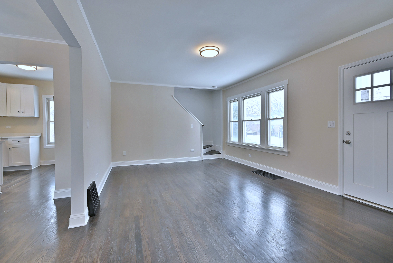 9016 Southview Avenue Brookfield, IL 60513 - Photo 13 of 45 wooden floor in an empty room with a window