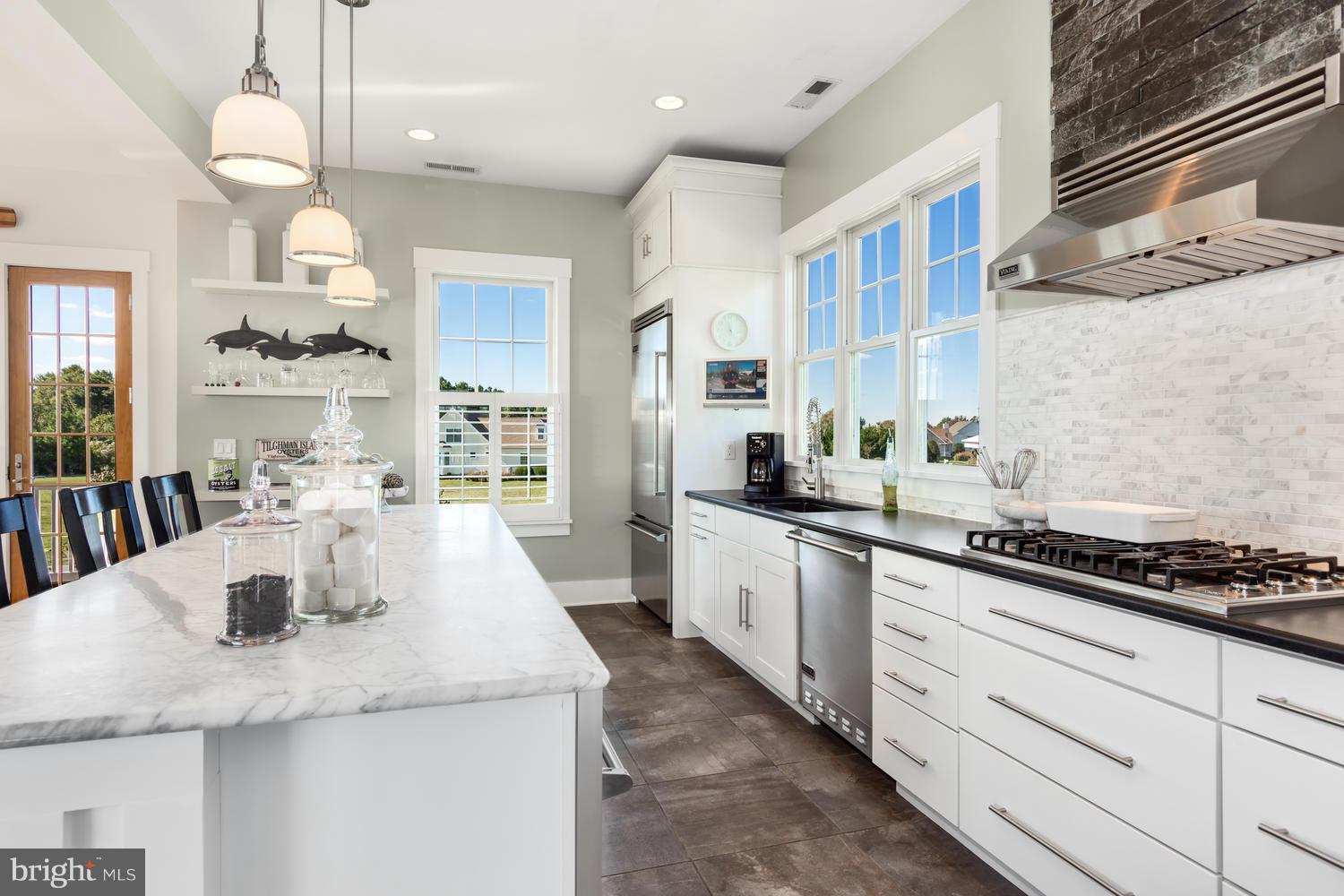 21388 Ferry Landing Road Tilghman, MD 21671 - Photo 20 of 54 Gourmet Kitchen with 8 ft marble island