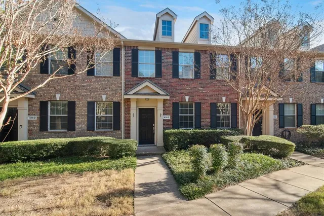 a front view of a building