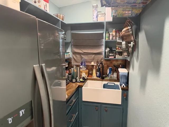 a room with storage and utility