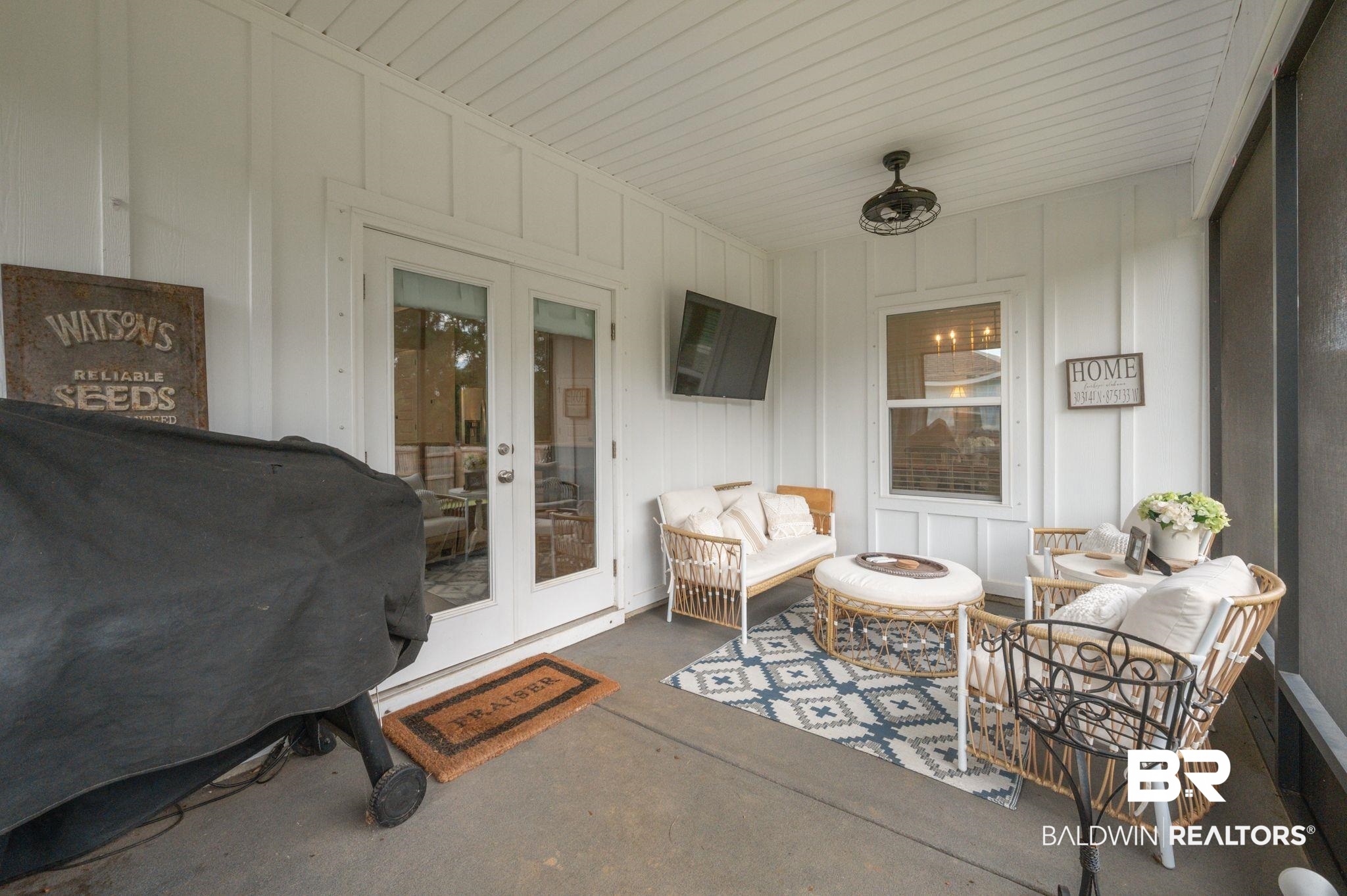 681 Calibre Street Fairhope, AL 36532 - Photo 48 of 56 View of patio with area for grilling and french doors