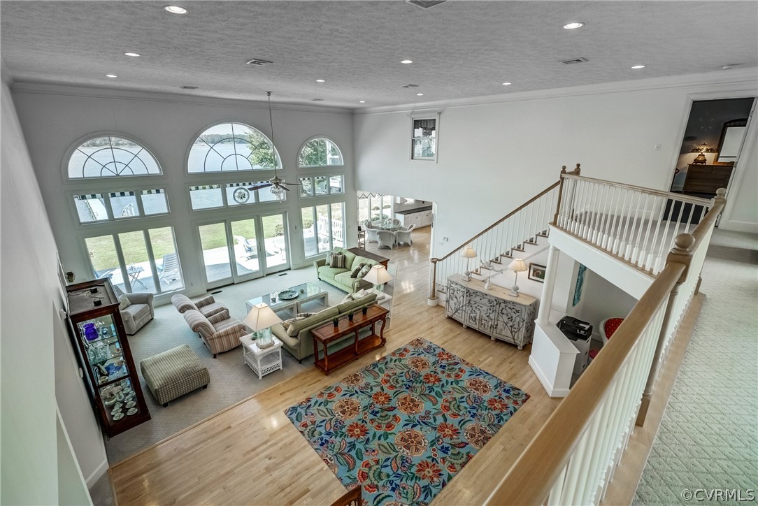 526 Ridge Road Hartfield, VA 23071 - Photo 34 of 50 Looking down from the second floor.