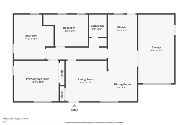 $199,900 | 1704 Joyce Street, Arlington, TX 76010