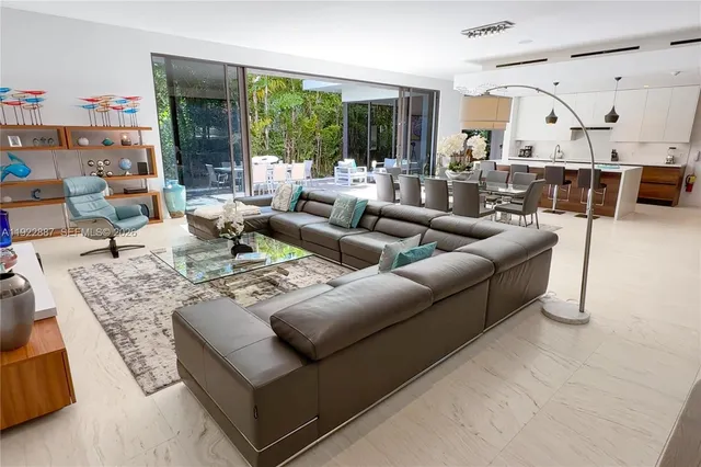 a outdoor living space with furniture and garden view