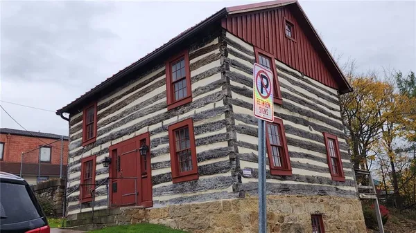 a front view of a building