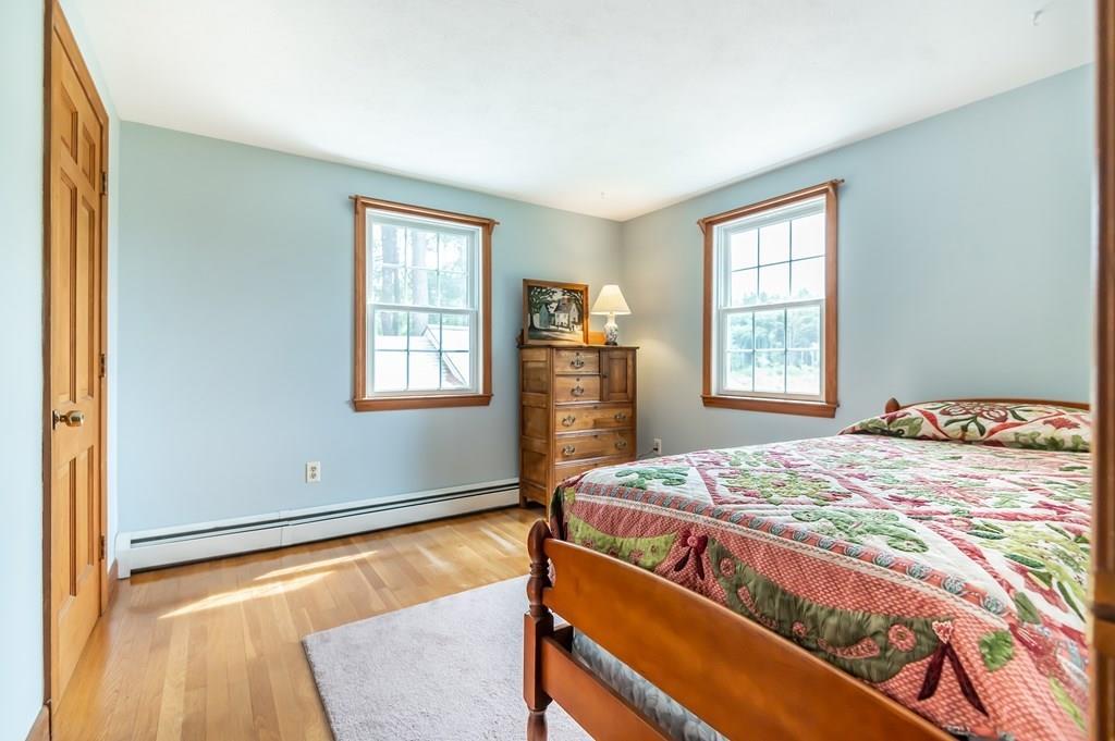 19 Willow Road Boxford, MA 01921 - Photo 22 of 32 a bedroom with a bed and wooden floor