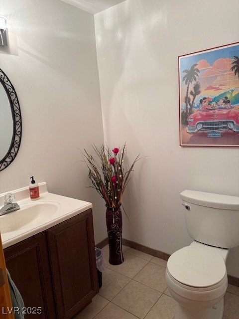 1560 Fort Churchill Road Pahrump, NV 89060 - Photo 19 of 24 Half bathroom with vanity and light tile patterned