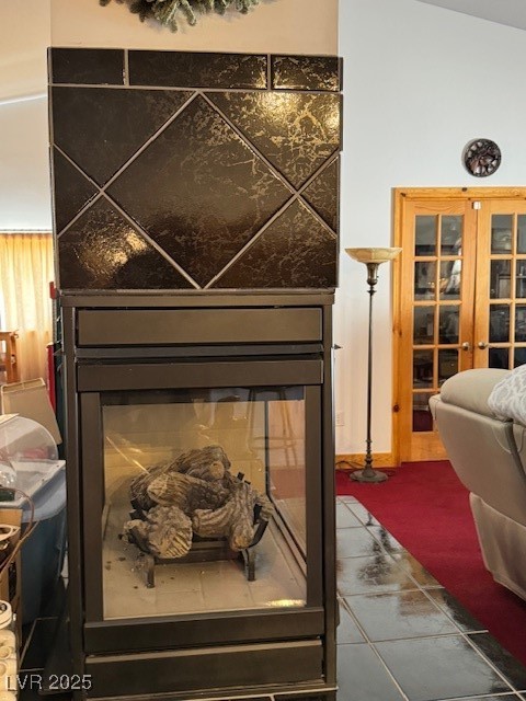 1560 Fort Churchill Road Pahrump, NV 89060 - Photo 9 of 24 Detailed view of french doors, oven, and carpet fl