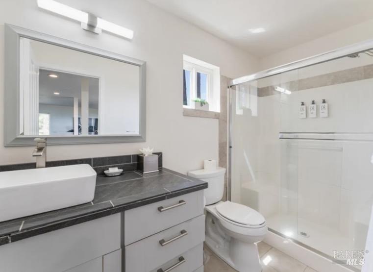 35800 Highway 1 Gualala, CA 95445 - Photo 29 of 42 a bathroom with a sink a toilet a mirror and shower