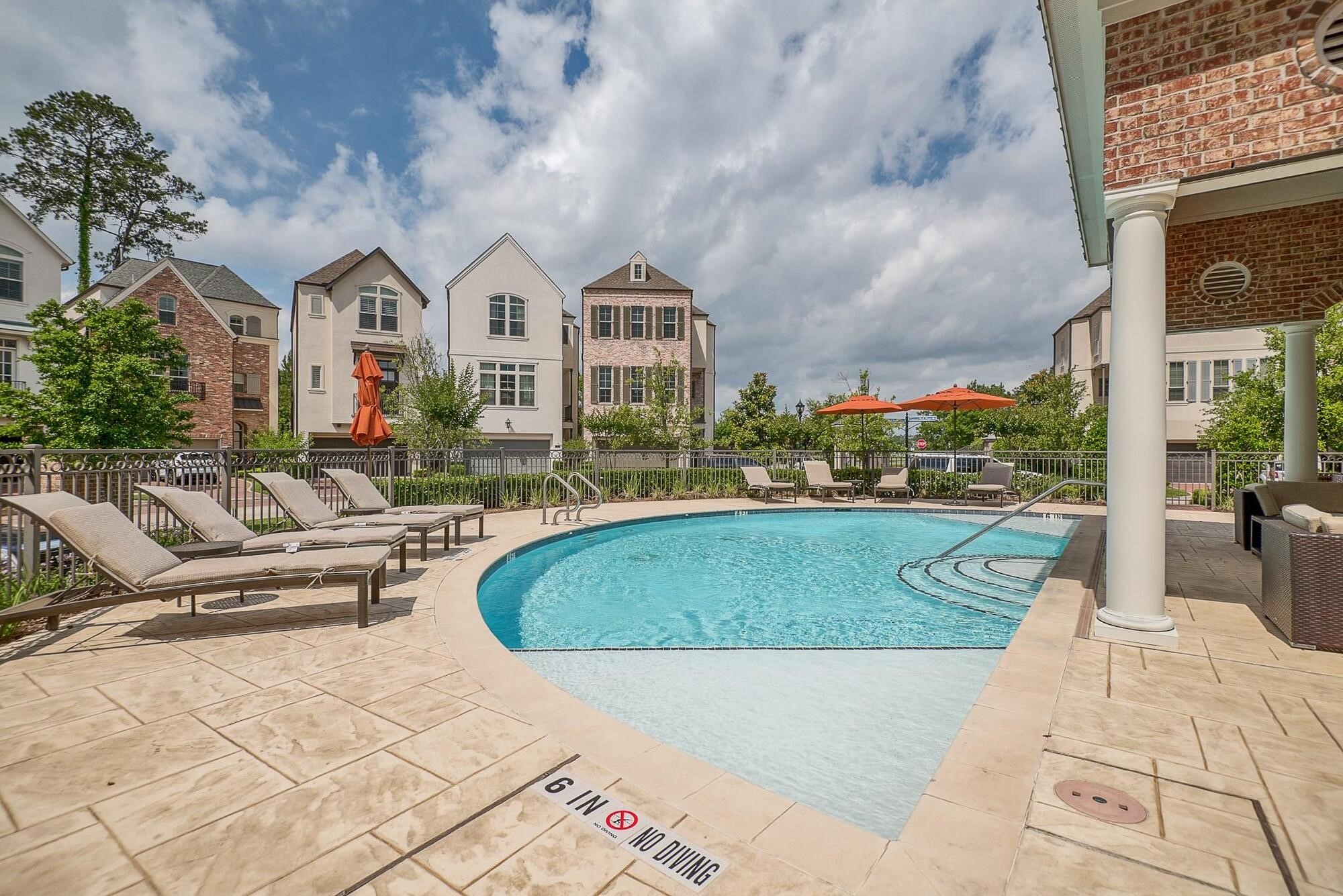 122 Gateway Park Place Spring, TX 77380 - Photo 40 of 44 Eastgate private pool with an outdoor kitchen and pavillion