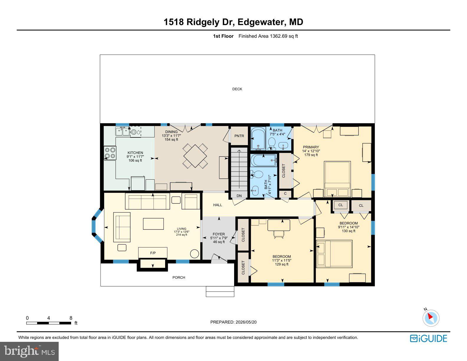 1518 Ridgely Drive Edgewater, MD 21037 - Photo 54 of 56 Main Floorplan
