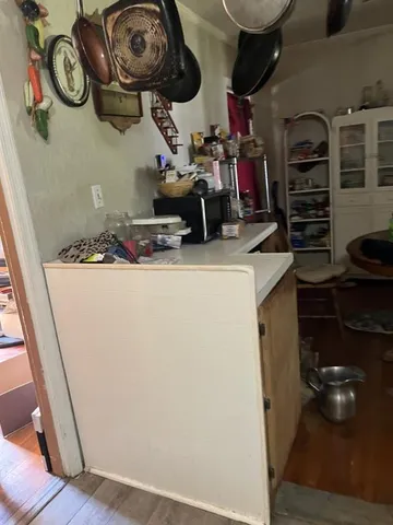 a room with storage and utility