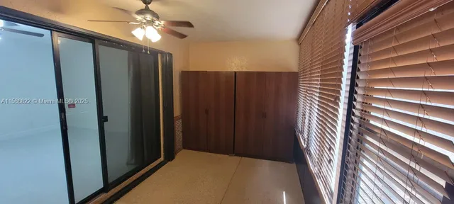 a view of a park with a slide