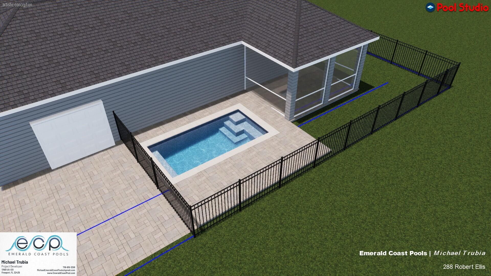 288 Robert Ellis Street Santa Rosa Beach, FL 32459 - Photo 39 of 61 Pool Plan