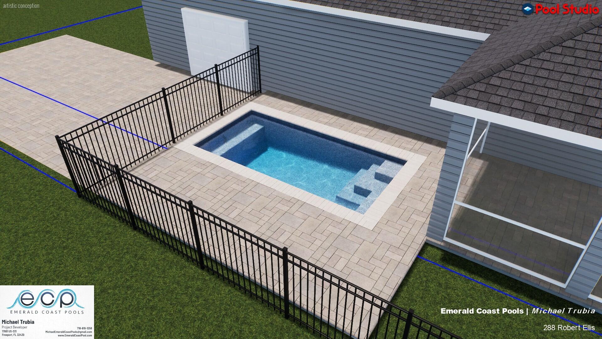 288 Robert Ellis Street Santa Rosa Beach, FL 32459 - Photo 41 of 61 Pool Plan