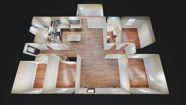 view of living room with furniture and a lamp