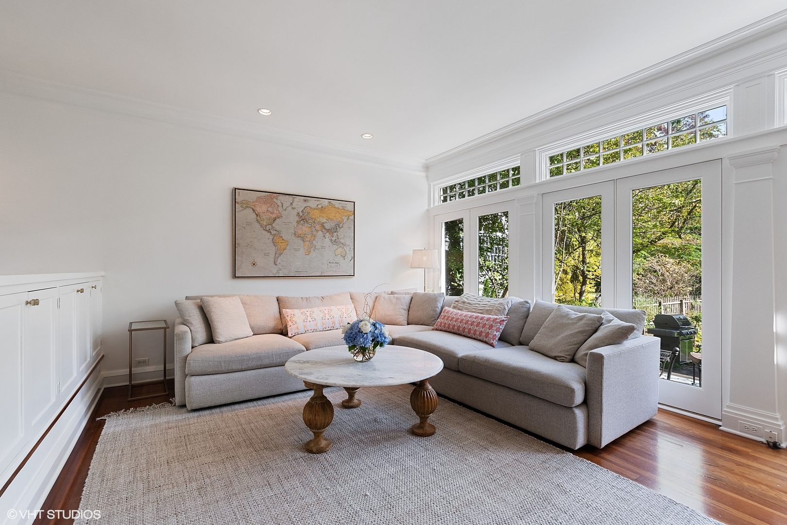 9 Warwick Road Winnetka, IL 60093 - Photo 21 of 54 a living room with furniture and a large window