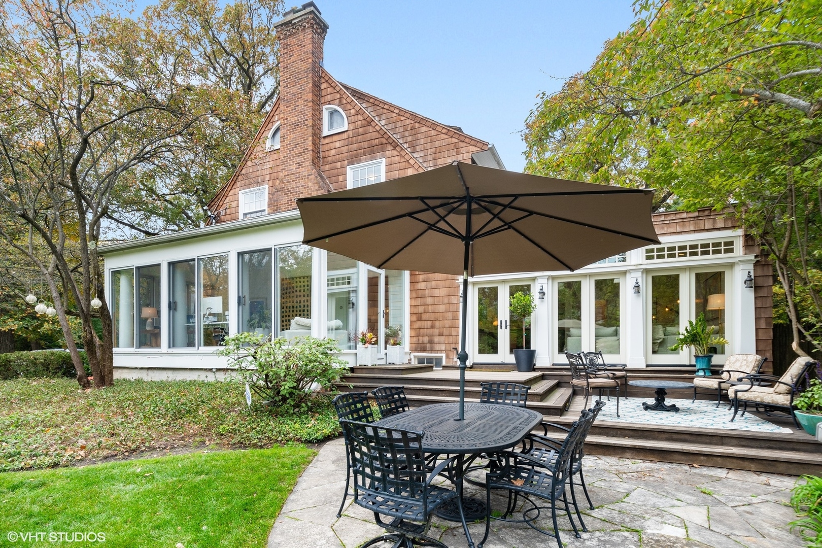 9 Warwick Road Winnetka, IL 60093 - Photo 52 of 54 a view of house with backyard outdoor seating and green space