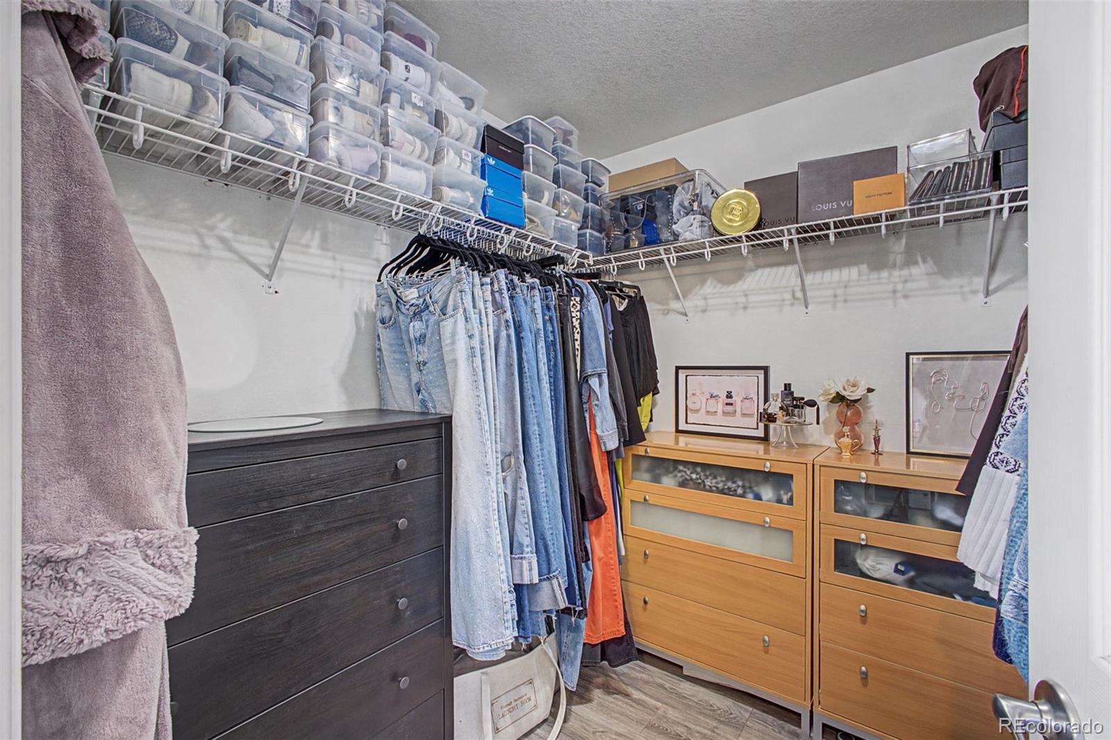 2921 Fulton Street Denver, CO 80238 - Photo 21 of 42 a view of walk in closet with clothes and shoes