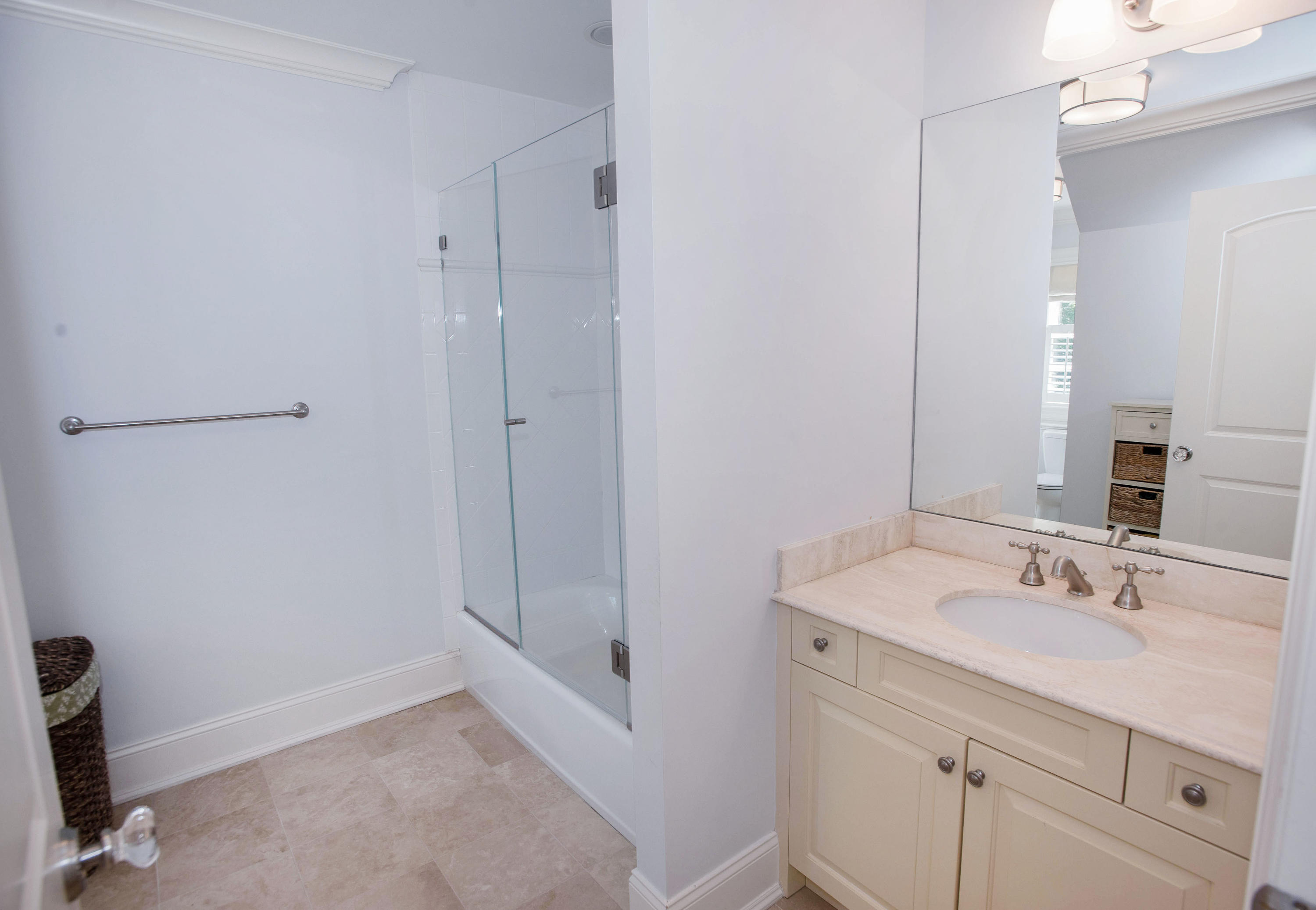 20 Silvermine Road New Canaan, CT 06840 - Photo 29 of 45 a bathroom with a sink and a mirror