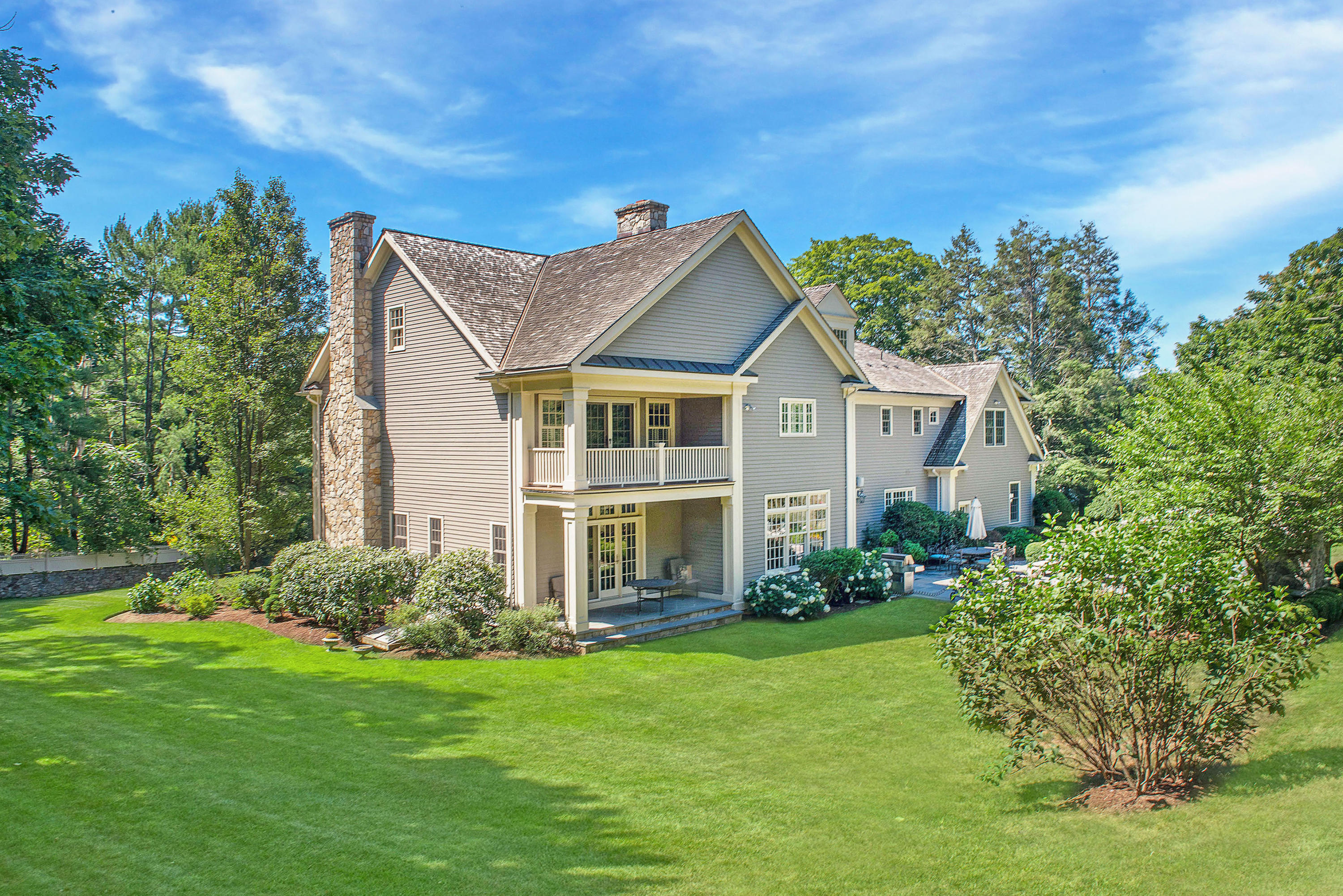 20 Silvermine Road New Canaan, CT 06840 - Photo 38 of 45 a view of a house with backyard and garden