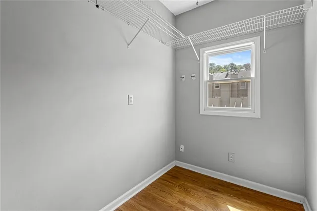 a view of a room with window