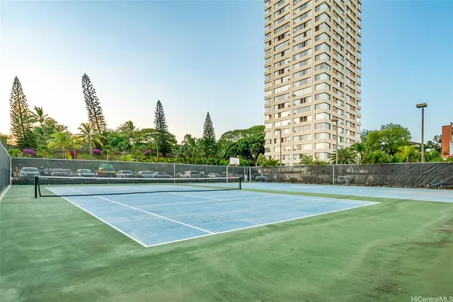 a view of a basketball court